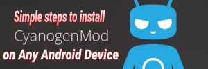 Simple steps to install CM