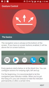 iPhone X like Swipe Up based Gesture
